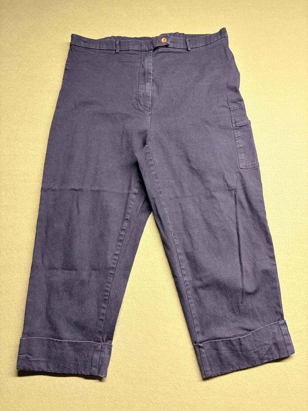 Women's 18 relaxed fit pants gray Original TY Wear vintage 1990s Y2K cotton